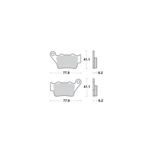 Tylko dziś SBS KLOCKI HAMULCOWE KH208 STREET EXCEL/RACING SINTER KOLOR ZŁOTY