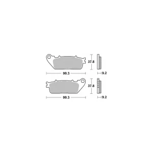 Oferta SBS KLOCKI HAMULCOWE KH488 STREET EXCEL/RACING SINTER KOLOR ZŁOTY