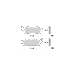 Popularny SBS PROMOCJA KLOCKI HAMULCOWE KH261/2 STREET EXCEL/RACING SINTER KOLOR ZŁOTY