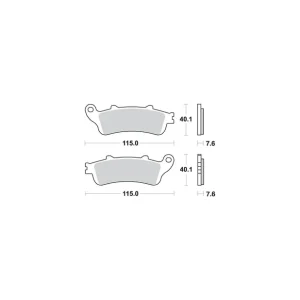 Wysoka jakość SBS PROMOCJA KLOCKI HAMULCOWE KH281 STREET EXCEL SINTER KOLOR ZŁOTY