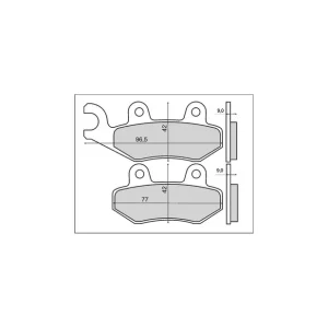 Zwrot pieniędzy SBS PROMOCJA KLOCKI HAMULCOWE KH228 MAXI CARBON CARBON TECH KOLOR CZARNY PASUJE DO: KYMCO, DAELIM, MALAGUTI