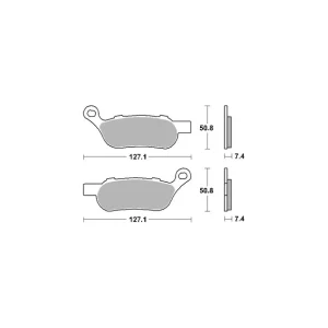 SBS PROMOCJA KLOCKI HAMULCOWE KH458 STREET EXCEL/RACING SINTER KOLOR ZŁOTY PASUJE DO: HARLEY DAVIDSON ROAD KING/FAT BOY/SOFTAI Wyprzedaż