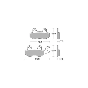 Wysoka jakość SBS KLOCKI HAMULCOWE KH197 RACING DUAL CARBON KAWASAKI NINJA 400 '18