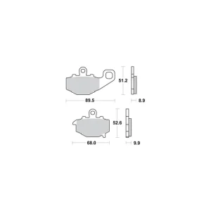 Kup teraz SBS KLOCKI HAMULCOWE KH192 STREET EXCEL/RACING SINTER KOLOR ZŁOTY