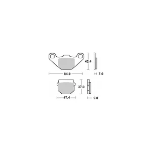 SBS PROMOCJA KLOCKI HAMULCOWE KH83 STREET CERAMIC KOLOR CZARNY Oferta