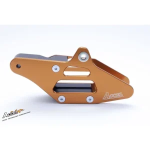 Premium ACCEL PROWADNICA ŁAŃCUCHA KPL. KTM SX85 '15-'17, EXC/EXCF '14-'17, KOLOR POMARAŃCZOWY (ALUMINIOWA)