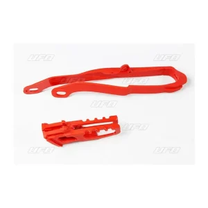 Szybka dostawa UFO KOMPLET ŚLIZG (HO03671070) + PROWADNICA (HO04623070) ŁAŃCUCHA HONDA CR 125/250 '07 KOLOR CZERWONY