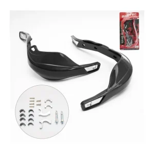 BIKETEC PARTS OSŁONY RĄK (HANDBARY) ALU KOLOR CZARNY (Z MOCOWANIAMI 22MM I 28MM) Promocja