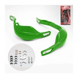 BIKETEC PARTS OSŁONY RĄK (HANDBARY) ALU KOLOR ZIELONY (Z MOCOWANIAMI 22MM I 28MM) Ostatnia szansa