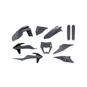 POLISPORT KOMPLET PLASTIKÓW (FULL KIT) KTM EXC/EXC-F TPI '20-'23 W ZESTAWIE OSŁONA LAMPY (8668600006) I OSŁONY AMORTYZATORÓW Zwrot pieniędzy
