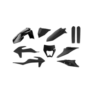 Ostatnia szansa POLISPORT KOMPLET PLASTIKÓW (FULL KIT) KTM EXC/EXC-F TPI '20-'23 W ZESTAWIE OSŁONA LAMPY (8668600003) I OSŁONY AMORTYZATORÓW