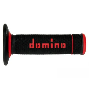 Oryginalny DOMINO MANETKI (GRIPY) OFF ROAD X-TREME DWUSKŁADNIKOWE KOLOR CZARNY/CZERWONY