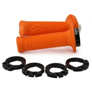 Niska cena DOMINO MANETKI (GRIPY) OFF ROAD D-LOCK (Z ADAPTERAMI ROLGAZU - KTM, HUSQVARNA, GASGAS, HONDA, KAWASAKI, SUZUKI, YAMAHA) KOLOR