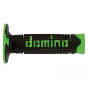 DOMINO MANETKI (GRIPY) OFF ROAD DWUSKŁADNIKOWE KOLOR CZARNY/ZIELONY Ostatnia szansa