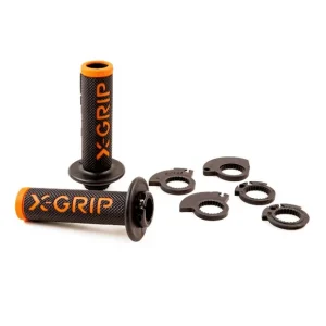 X-GRIP PROMOCJA MANETKI (GRIPY) BRAAAAP GRIPS LOCK-ON-GRIP (Z ADAPTERAMI ROLGAZU) ORANGE OPEN END (Z OTWOREM) KOLOR POMARAŃCZ Rabat