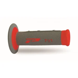 Nowość PROGRIP MANETKI PG791 OFF ROAD (22+25MM, DŁ.115MM) KOLOR SZARY/CZERWONY (DWUSKŁADNIKOWE) (791-337) (PG791GD/RD)