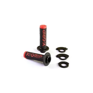 X-GRIP MANETKI (GRIPY) BRAAAAP GRIPS LOCK-ON-GRIP (Z ADAPTERAMI ROLGAZU) RED KOLOR CZERWONY Zwrot pieniędzy