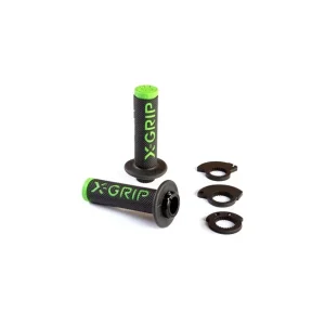 Premium X-GRIP PROMOCJA MANETKI (GRIPY) BRAAAAP GRIPS LOCK-ON-GRIP (Z ADAPTERAMI ROLGAZU) GREEN KOLOR ZIELONY