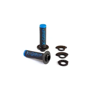 Popularny X-GRIP MANETKI (GRIPY) BRAAAAP GRIPS LOCK-ON-GRIP (Z ADAPTERAMI ROLGAZU) BLUE KOLOR NIEBIESKI