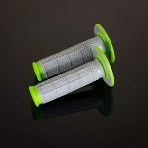 Oferta limitowana RENTHAL PROMOCJA MANETKI MX DUAL COMPOUND TAPERED GREEN H/WAFF, DWUSKŁADNIKOWE, KOLOR SZARY/ZIELONY