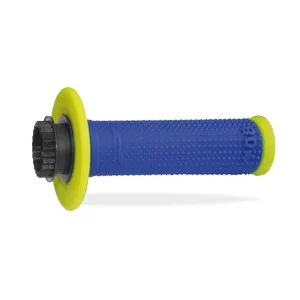 Ekspresowa dostawa PROGRIP MANETKI PG708 OFF ROAD Z BLOKADĄ SCS LOCK-ON + 7 ADAPTERÓW ROLGAZU (22+25MM) KOLOR NIEBIESKI ZÓŁTY DWUSKŁADNIKOWE FLU