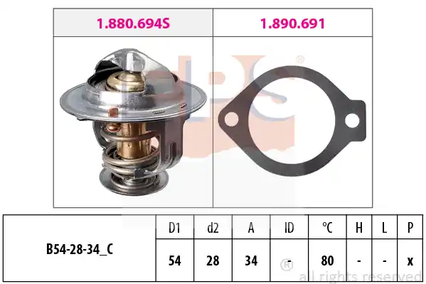 Bezpieczna płatność Termostat EPS 1.880.694