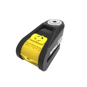 OXFORD BLOKADA TARCZY HAMULCOWEJ ALARMEM ALPHA XA14 KOLOR CZARNY/ŻÓŁTY FLUO (PIN 14MM) (STARY KOD: LK278) Darmowa dostawa