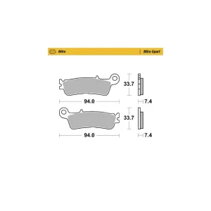 Najlepsza cena MOTO-MASTER KLOCKI HAMULCOWE RACING SINTER METAL SOFT: 22 (NITRO SPORT)YAMAHA YZF 250 '21-, WRF 450 '21-, YZF 450 20-