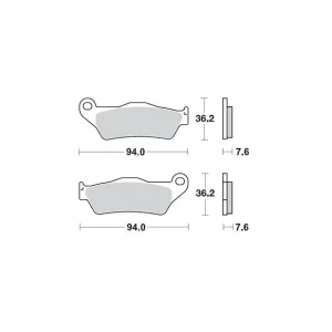 Niska cena MOTO-MASTER KLOCKI HAMULCOWE KH181 SINTER METAL OEM: 11 (SINTERPRO RACING) KTM: 125-200-250-300-350-360-380-440-500, WSZYSTKIE