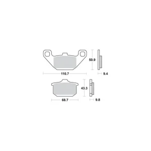 SBS PROMOCJA KLOCKI HAMULCOWE KH85 STREET EXCEL/RACING SINTER KOLOR ZŁOTY Kup teraz