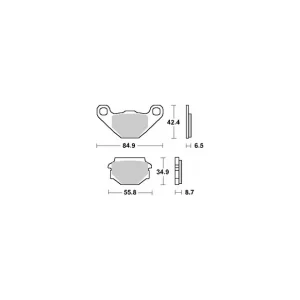SBS PROMOCJA KLOCKI HAMULCOWE KH382 STREET CERAMIC KOLOR CZARNY Niska cena