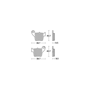 SBS PROMOCJA KLOCKI HAMULCOWE KH346 STREET CERAMIC KOLOR CZARNY PASUJE DO: HONDA CR/CRF TYŁ Zwrot pieniędzy