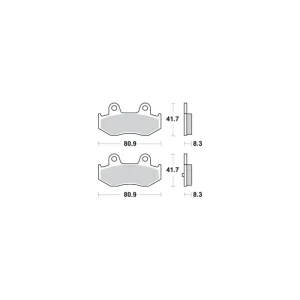 SBS PROMOCJA KLOCKI HAMULCOWE KH411 STREET CERAMIC KOLOR CZARNY Ostatnia szansa