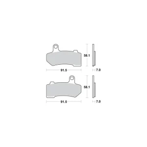 Autentyczny SBS KLOCKI HAMULCOWE KH409 STREET EXCEL SINTER KOLOR ZŁOTY PASUJE DO: HARLEY DAVIDSON ROAD KING, ELECTRA, ROAD GLIDE, V-ROD PR