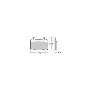 Wysoka jakość SBS PROMOCJA KLOCKI HAMULCOWE KH123 STREET CERAMIC KOLOR CZARNY PASUJE DO YAMHA FZR,XJR PRZÓD