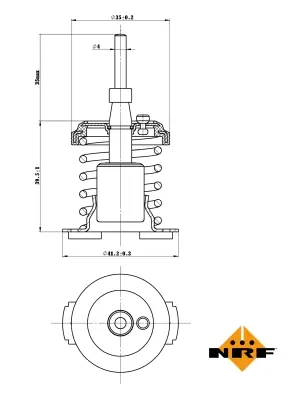 Oryginalny Termostat NRF 725093