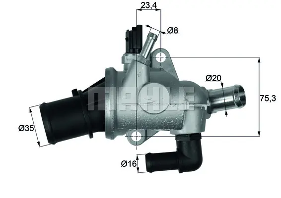 Szybka dostawa Termostat MAHLE TI 174 88