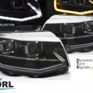 Zwrot pieniędzy Reflektory LED TUBE LIGHT BLACK DRL SEQ do VW T6 2015–2019