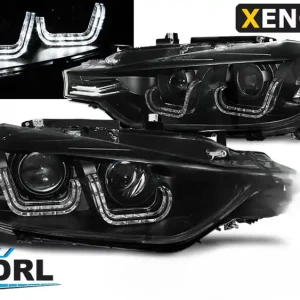 Reflektory ksenonowe lampy BMW F30 F31 U-LED czarne xenon Popularny
