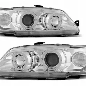Lampy reflektory nowe PEUGEOT 306 93-97 RINGI CHROME Rabat