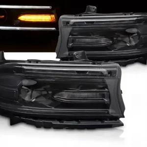 Bezpieczna płatność Lampy reflektory black LED do Dodge Charger 14-23