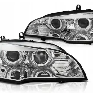 Wysoka jakość Lampy przednie nowe BMW X5 E70 07-10 RINGI 3D DRL CHR XENON AFS