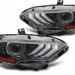 Lampy przednie do Ford Mustang 18-21 RGB DRL black Wyprzedaż
