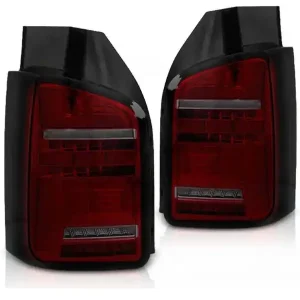 Najlepsza cena Lampy diodowe red smoke full led do Vw T5 03-09