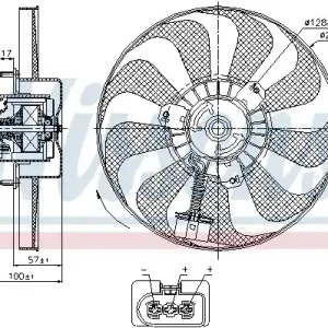 Wentylator NISSENS 85684 Autentyczny