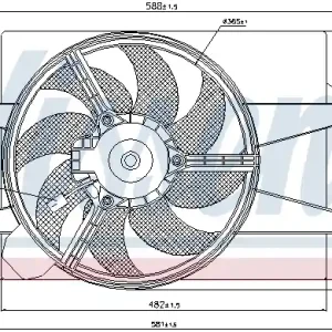 Tylko dziś Wentylator NISSENS 85583
