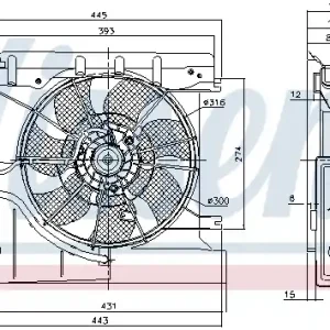 Bezpieczna płatność Wentylator NISSENS 85939