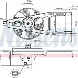 Wentylator NISSENS 85139 Wysoka jakość