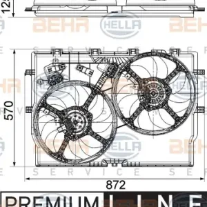 Popularny Wentylator HELLA 8EW 351 040-631