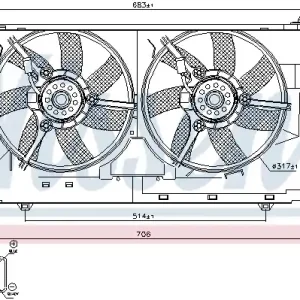 Wentylator NISSENS 85084 Wyprzedaż